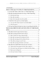 Báo cáo tổng hợp tại Công ty TNHH Thanh Hùng