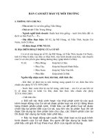 BẢN CAM KẾT BẢO VỆ MÔI TRƯỜNG