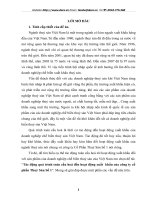 Tác động quá trình toàn cầu hoá đến hoạt động xuất  khẩu của công ty cổ phần Thuỷ Sản Số 1