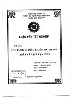 Ứng dụng vi điều khiển PIC 16F877A thiết kế lịch vạn niên