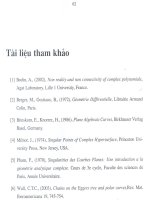 Kiểu tô-pô của mầm đường cong giải tích bất khả qui tại điểm kì dị cô lập 9