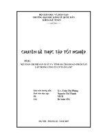 Kế toán chi phí sản xuất và tính giá thành sản phẩm xây lắp  ở Công ty cổ phần Tuấn Lâm