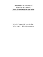 nghiên cứu chế tạo vật liệu BMC trên cơ sở thủy tinh và sợi tre