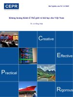 khủng hoảng kinh tế thế giới và bài học cho Việt Nam