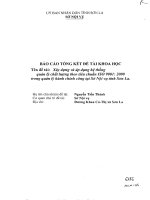 519 Xây dựng và áp dụng hệ thống quản lý chất lượng theo tiêu chuẩn ISO 9001 - 2001 trong quản lý hành chính chông tai Sở nội vụ tỉnh Sơn La