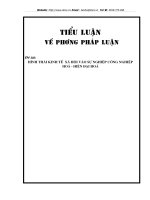 Hình thái kinh tế xã hội và sự nghiệp công nghiệp hóa - hiện đại hóa
