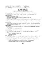 Đề thi môn Vật lý khối 10