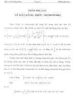 Một số bất đẳng thức thuộc Loại Ostrowski và các áp dụng 9