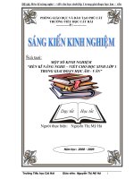 MỘT SỐ KINH NGHIỆM   “RÈN KĨ NĂNG NGHE – VIẾT CHO HỌC SINH LỚP 1 TRONG GIAI ĐOẠN HỌC ÂM - VẦN”