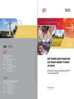 MÔI TRƯỜNG  KINH DOANH CHO CÁC DOANH NGHIỆP  TƯ NHÂN  AN GIANG