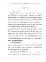 Phát triển thị trường của công ty TNHH phát triển công nghệ và thương mại Tân Phúc: Thực trạng và các giải pháp Marketing