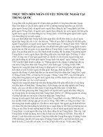 THỰC TIỄN HÔN NHÂN CÓ YẾU TỐNƯỚC NGOÀI TẠI TRUNG QUỐC