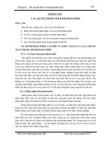 Các quyết định về kênh phân phối