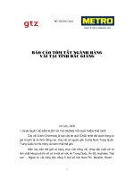 Báo cáo tóm tắt ngành hàng vận tải tỉnh Bắc Giang