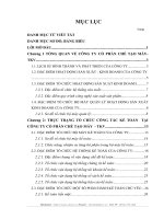 THỰC TRẠNG TỔ CHỨC CÔNG TÁC KẾ TOÁN  TẠI CÔNG TY CỔ PHẦN CHẾ TẠO MÁY  - TKV