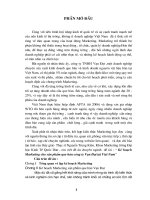 204 Kế hoạch Marketing cho sản phẩm que hàn Công ty Vạn Đạt tại Việt Nam