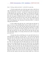 Câu 1 : Tính quy định của kinh tế- xã hội đối với giáo dục