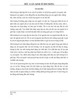 Đánh giá một tác động tới môi trường xung quanh bạn