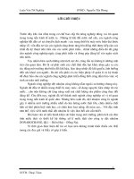 Khảo sát hiện trạng môi trường, phân tích các đặc tính nước thải và thiết kế hệ thống xử lý nước thải cho công ty dệt nhuộm Donabochang Biên Hòa Đồng Nai