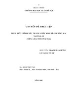 THỰC TIỄN GIẢI QUYẾT TRANH  CHẤP KINH TẾ, THƯƠNG MẠI  TẠI TOÀ ÁN