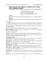 Compact không lồi có tính chất điểm bất động