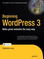 Beginning  WordPress 3