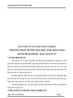 PHƯƠNG PHÁP  HƯỚNG DẪN HỌC SINH  KHAI THÁC KÊNH HÌNH TRONG  SGK LỊCH SỬ 8