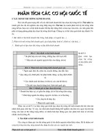 Phân tích các cơ hội quốc tế