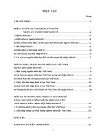 592 Nguồn nhân lực Việt Nam. Lợi thế, thách thức & xu hướng phát triển trong tiến trình hội nhập kinh tế