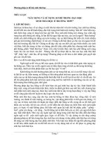 “XÂY DỰNG VÀ SỬ DỤNG SƠ ĐỒ TRONG DẠY HỌC SINH THÁI HỌC Ở TRƯỜNG THPT”