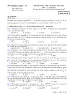 Đề thi cao đẳng năm 2010 môn vật lý