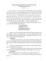 Ke hoach hoat dong ngoai gio len lop nam hoc 2010-2011