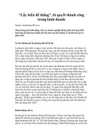 “Lấy biến để thắng”, bí quyết thành công trong kinh doanh