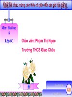 Tiết 22: Phương trình hóa học