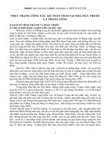 THỰC TRẠNG CÔNG TÁC  KẾ TOÁN TSCĐ TẠI NHÀ MÁY THUỐC LÁ THĂNG LONG