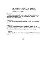 ĐỀ THI HS GIỎI CẤP TRƯỜNG NĂM HỌC 2010-2011