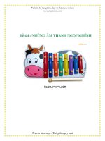 Đề tài : NHỮNG ÂM THANH NGỘ NGHĨNH