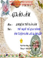 Từ ngữ về gia đình- Ôn tập câu : Ai là gì?