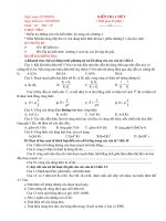 ĐỀ KIỂM TRA LÝ 9 TIẾT 19