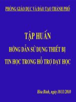 Tập huấn sử dụng máy chiếu đa năng