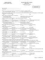 đề kiểm tra trắc nghiệm hóa 12