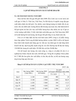 Lập kế hoạch sản xuất kinh doanh