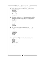 501 xentence completion questions part 14