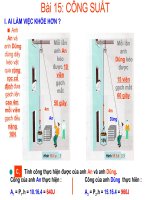 Bài 15: CÔNG SUẤT