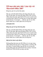 529 mẹo nhỏ máy tính Làm việc với Microsoft Office 2007