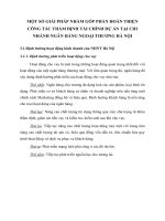 MỘT SỐ GIẢI PHÁP NHẰM GÓP PHẦN HOÀN THIỆN CÔNG TÁC THẨM ĐỊNH TÀI CHÍNH DỰ ÁN TẠI CHI NHÁNH NGÂN HÀNG NGOẠI THƯƠNG HÀ NỘI