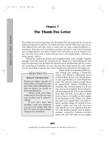 The Thank-You Letter