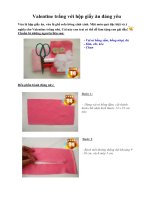 Valentine trắng với hộp giấy ăn đáng yêu