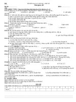 ĐỀ KIỂM TRA 45'''' SINH 10 CB( Rất hay)