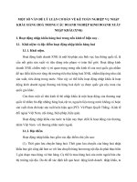 MỘT SỐ VẤN ĐỀ LÝ LUẬN CƠ BẢN VỀ KẾ TOÁN NGHIỆP VỤ NHẬP KHẨU HÀNG HOÁ TRONG CÁC DOANH NGHIỆP KINH DOANH XUẤT NHẬP KHẨU